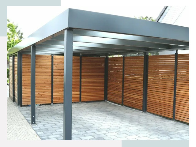 Навесы для парковки в Новомосковске