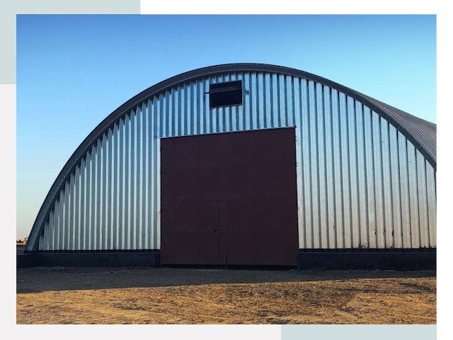 Арочные ангары в Новомосковске