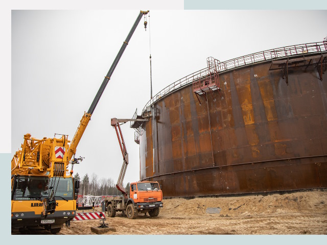 Монтаж резервуаров в Новомосковске от 620 руб. за м³