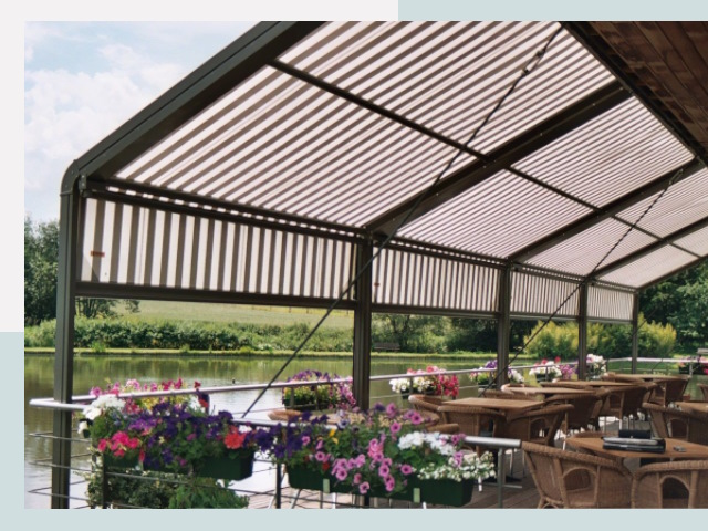 Элегантные навесы для кафе от 620 руб в Новомосковск