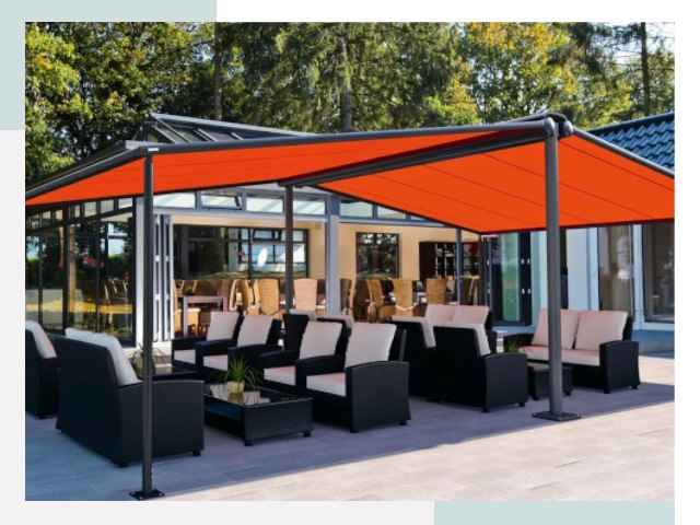 Навесы для кафе и ресторанов в Новомосковске