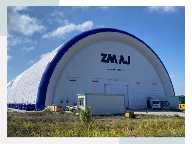 Брендирование ангаров в Новомосковске