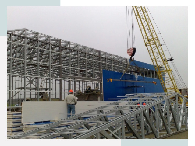 Монтаж ангаров в Новомосковске